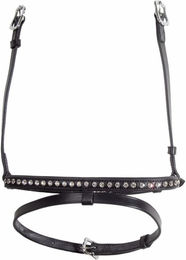 Kombiniertes Reithalfter für Pferde mit Kristallreihe – Bild 1 von 2