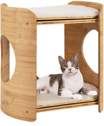 Produktbild von KOMFOTTEU 2-stöckiger Katzenkratzbaum aus Bambus