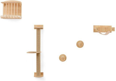 Produktbild von KOMFOTTEU 4-in-1 Aktivitätskratzbaum mit 3-stufigem Katzenbaum