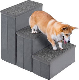 Produktbild von KOMFOTTEU Haustiertreppe klappbar für Hunde und Katzen