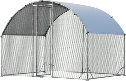 Produktbild von KOMFOTTEU Hühnerstall mit Sicherheitsschloss und verzinktem Stahlrahmen