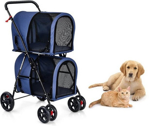 Produktbild von KOMFOTTEU Hundebuggy Haustierwagen 2 Etagen bis 16kg