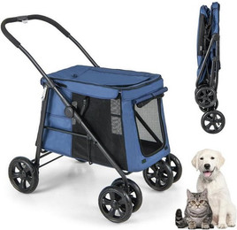 Produktbild von KOMFOTTEU Hundebuggy klappbar für Hunde und Katzen bis 40 kg