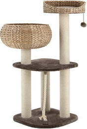Produktbild von KOMFOTTEU Katzenkratzbaum mit Sisal-Säulen und hängendem Ball
