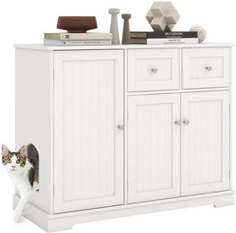 Produktbild von KOMFOTTEU Katzenschrank für Katzentoilette