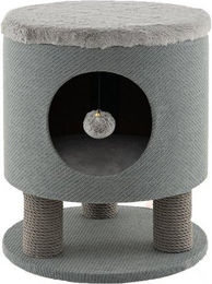 Produktbild von KOMFOTTEU Katzentoilette Katzenhaus mit Plüschliegefläche und Spielball