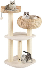 Produktbild von KOMFOTTEU Kratzbaum, Kratzbrett mit Sisal-Säulen &