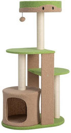 Produktbild von KOMFOTTEU Kratzbaum mit Katzenhöhle, Plüschbällen und Sitzstange