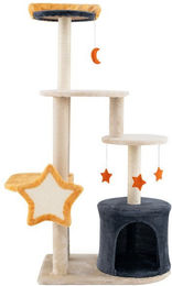 Produktbild von KOMFOTTEU Kratzbaum mit Sisalpfosten und Kratzbrett für Katzen