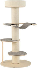 Produktbild von KOMFOTTEU Kratzbaum mit Sisalstämmen und gepolsterter Sitzfläche