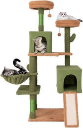 Produktbild von KOMFOTTEU Kratzbaum mit Sitzfläche, Katzenhaus und großem Bett