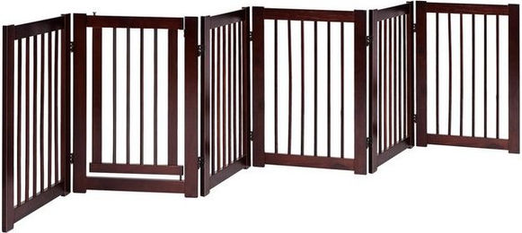 Produktbild von KOMFOTTEU Schutzgitter aus Kiefernholz braun