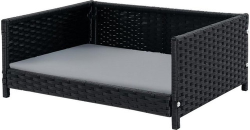 Produktbild von KOMFOTTEU Tierbett, Hundebett Rattan mit Kissen