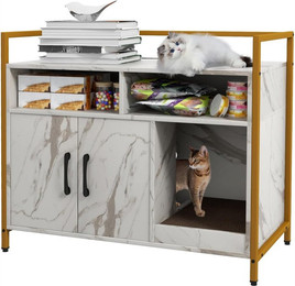 Produktbild von KOMFOTTEU Tierhaus 2 in 1 Katzenschrank