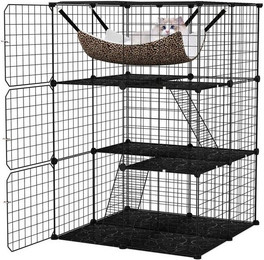 Produktbild von KOMFOTTEU Tierhaus Metallkäfig für Katzen und Kleintiere
