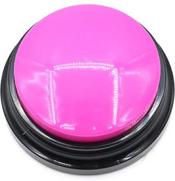 Produktbild von Kommunikationstaste für Haustiere, Hundespielzeug, aufnehmbare Sprechtrainingstaste für Haustiere, süßes Klauendruckmuster, Hundezubehör