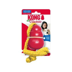 Produktbild von KONG Classic Ball mit Seil