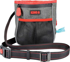 Produktbild von KONG Snacktasche, schwarz/rot - L 19 x B 20,5 x H 4,5 cm