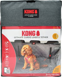 Produktbild von KONG Ultimative Autoschondecke mit Sicherheitsgurt - L 33 x B 32,5 x H 10,5 cm