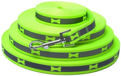 Produktbild von Kongs Hundeleine robuste Schleppleine 2cm breit hellgrün