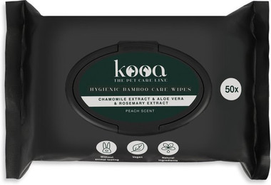 Produktbild von kooa Bambus-Hygienetücher Pfirsichduft - 50 Stk.