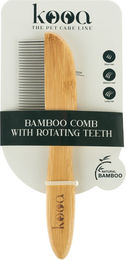 Produktbild von kooa Kamm aus Bambus mit rotierenden Zähnen