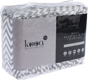 Produktbild von kooa Rüdenwindeln mit Holzkohle L