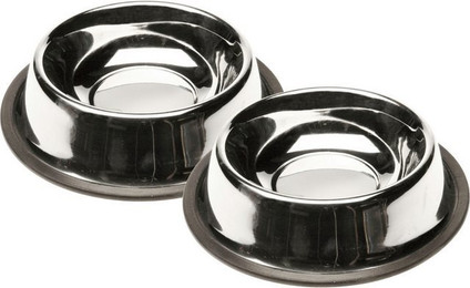 Produktbild von Koopman Futternapf Edelstahl rund 2er Set - 2 x 430 ml