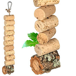 Produktbild von Kork-Deko Vogelspielplatz Knabberkette aus Naturkork