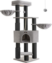 Produktbild von Kratzbaum mit selbsterwärmenden Decken taubengrau-schwarz