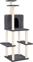 Produktbild von Kratzbaum mit Sisal-Kratzsäulen Dunkelgrau 144,5 cm