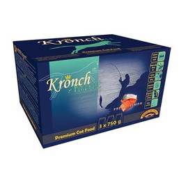 Produktbild von Kronch Adult Katzenfutter mit Lachs - 3 x 750 g
