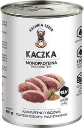 Produktbild von KUCHNIA SZEFA Nassfutter Ente Monoprotein für Hunde aller Rassen 400 g