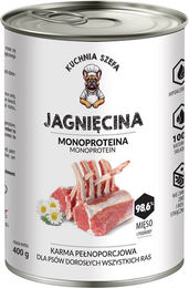 Produktbild von KUCHNIA SZEFA Nassfutter Lamm Monoprotein für Hunde aller Rassen 400 g