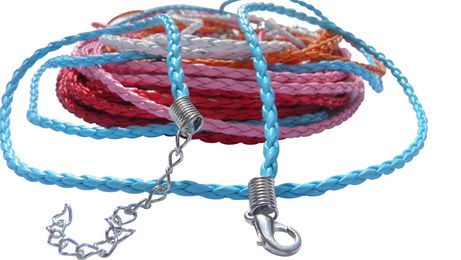 Produktbild von Kunstlederband geflochten versch. Farben