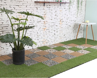 Produktbild von Kunstrasen Terrassenfliesen 1 m²