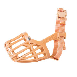 Produktbild von Kunststoff-Maulkorb Hundemaulkorb Größe 1 Länge 3,9 - 4,9 cm Umfang 18 cm Beige