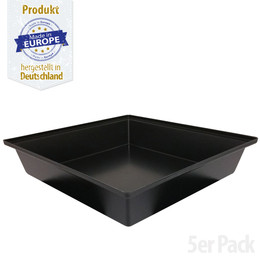 Produktbild von Kunststoff Wanne - Kotwanne - Kunststoff Schale - 100 x 100 cm - ca. 120 l - 5er Pack