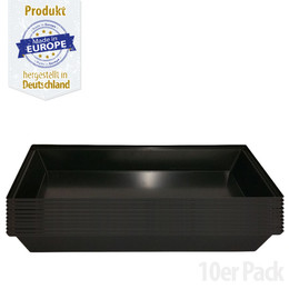 Produktbild von Kunststoff Wanne - Kotwanne - Kunststoff Schale - 100 x 80 cm - ca. 96 l -10er Pack