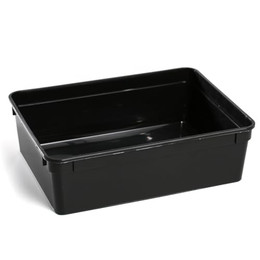 Produktbild von Kunststoffbox schwarz groß ohne Deckel