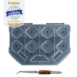 Produktbild von Kunststoffkasten für 5 & 7 mm mit Pinzette