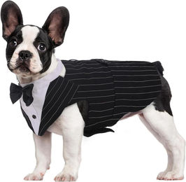 Produktbild von Kuoser Hund Smoking Anzug & Bandana Set