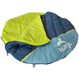 Kurgo Hunde-Schlafsack Canyon Puffer Pup Sack blau/grün – Bild 1 von 7