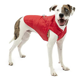 Produktbild von Kurgo Loft Hundejacke wasserdicht und reflektierend Größe S Rot/Grau - 1 Stk.