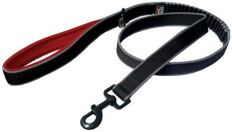Produktbild von Kurgo Rückfedernde Hundeleine Springback Leash schwarz/rot - 1 Stk.