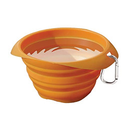 Produktbild von Kurgo Zusammenfaltbarer Silikon Hundenapf orange - 710 ml