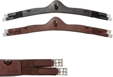 Produktbild von Kurze Ledersattelgurt mit Gummi Kavalkade Atlas