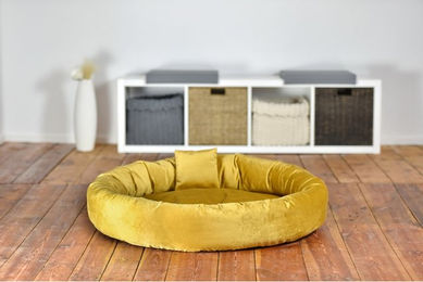 Produktbild von Kuschelinsel Velvet senf Größe S