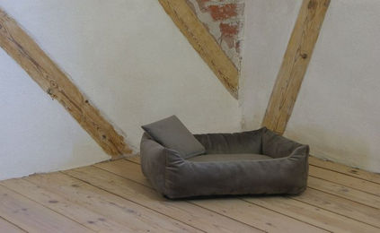 Produktbild von Kuschelsofa Samt taupe Größe 1