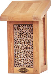 Kai Wiechmann Teak Nistkasten Set Doppelkoje aus Holz als Vogelhaus und Insektenhotel für Wildvögel und Insekten in Braun – Bild 1 von 4